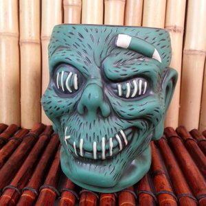 Disneyland Trader Sam's Enchanted Tiki Bar Zombie Tiki Mug Green 5th Edition